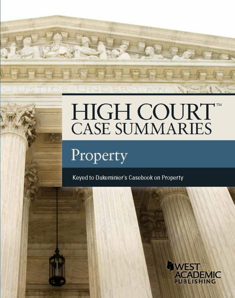 Best Property Law Supplements LawSchooli